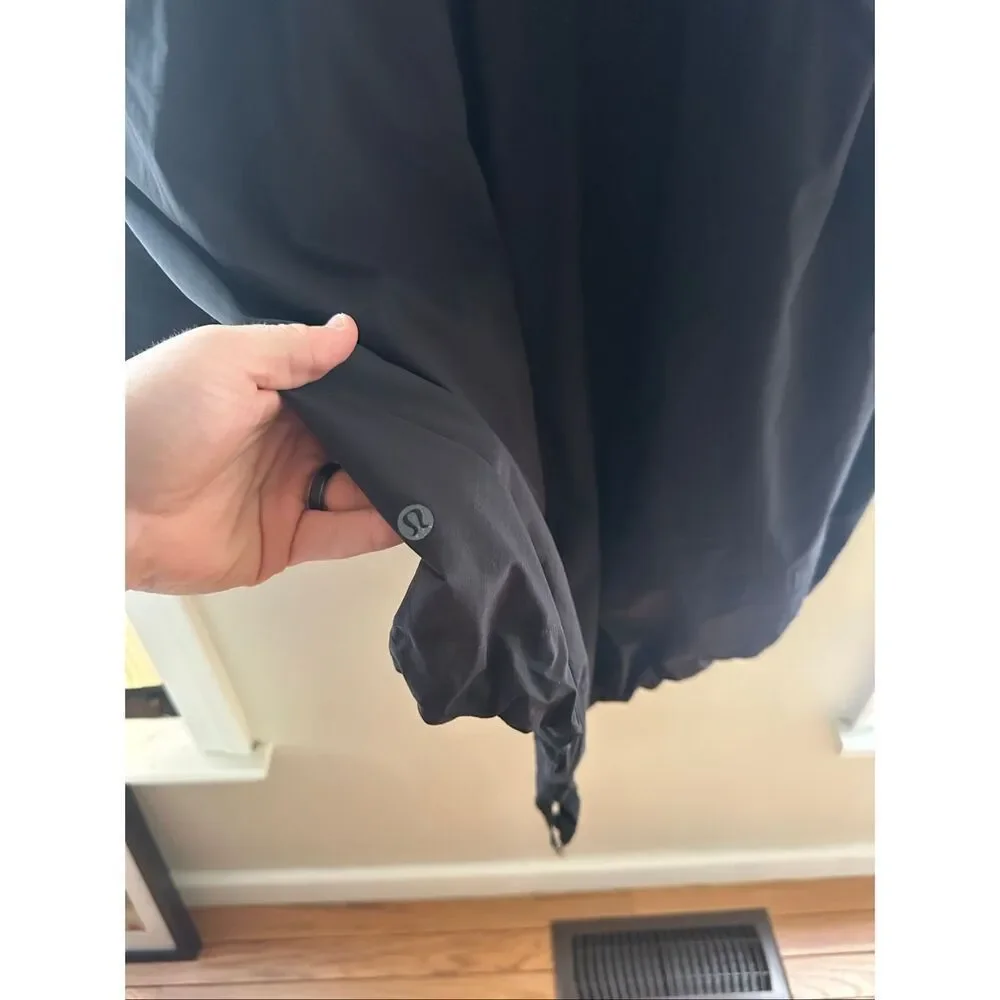 Lululemon &go Swing Trench Rain Jacket Size 12 Black Women’s